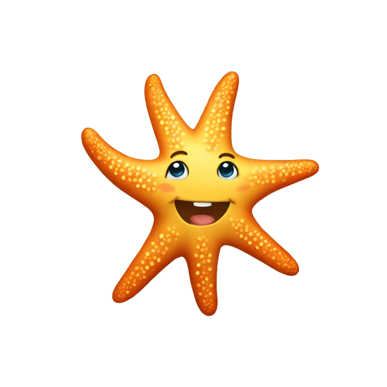 絵文字：a starfish smiling