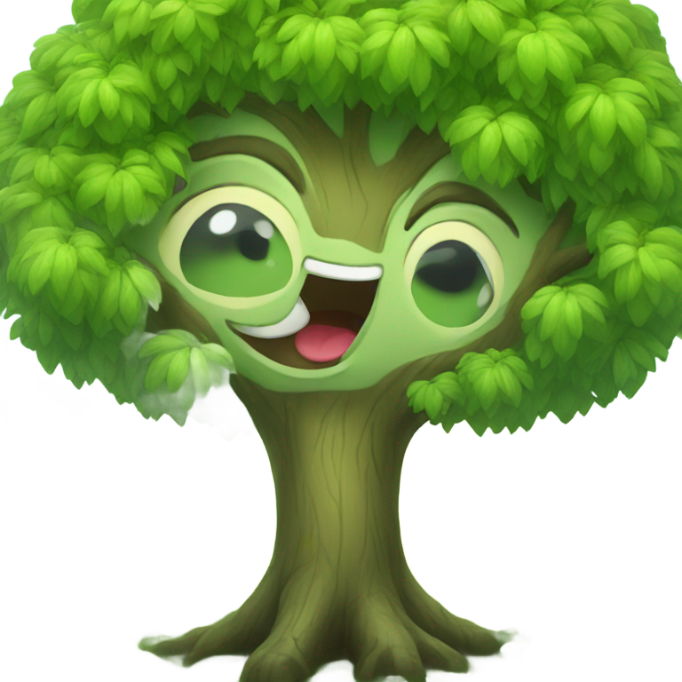 genmoji: happy tree