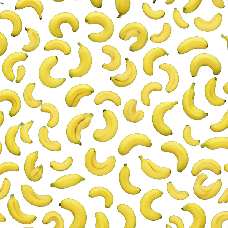 genmoji: Letter b made out of bananas