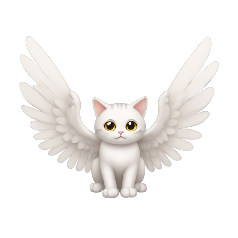 genmoji: Cat with wings