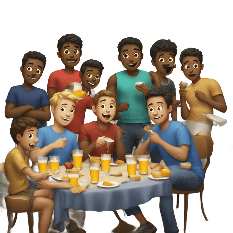 genmoji: Boys trivia night