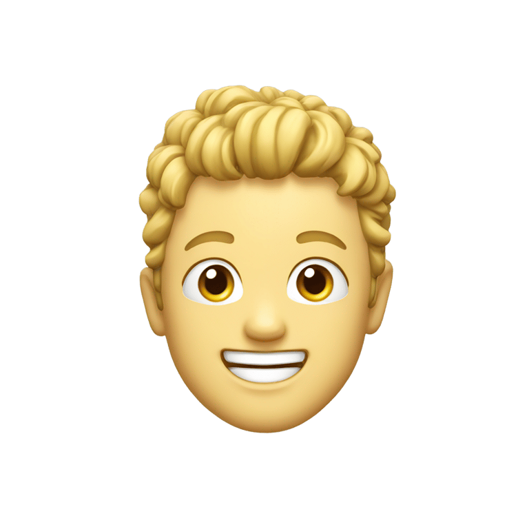 genmoji: Gojo happy