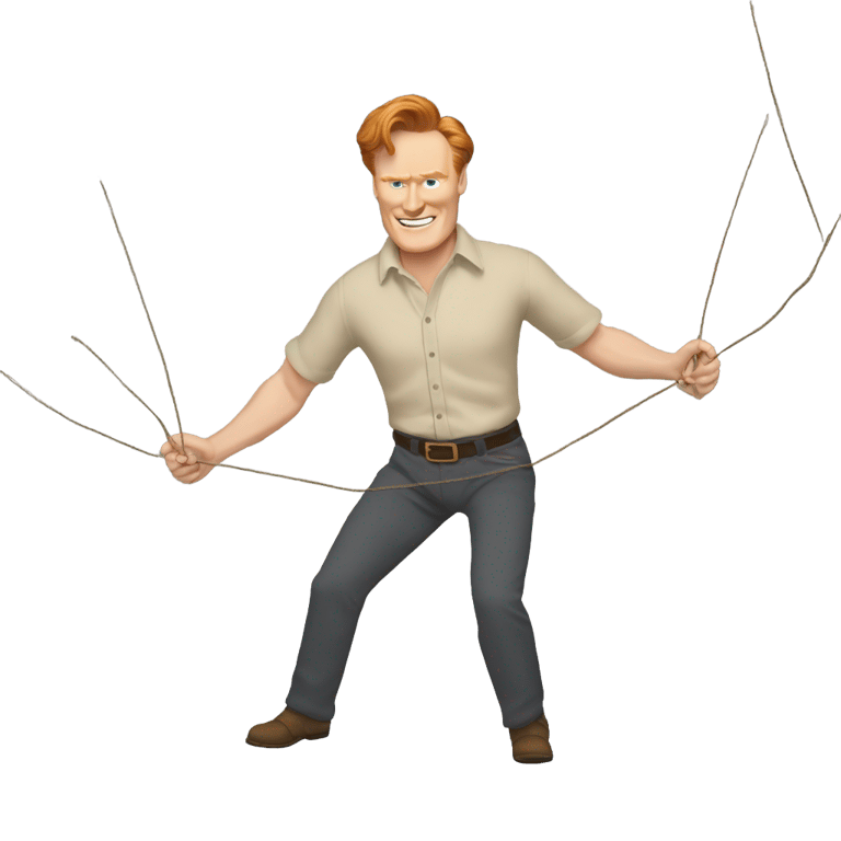 genmoji: conan o’brien does the string dance