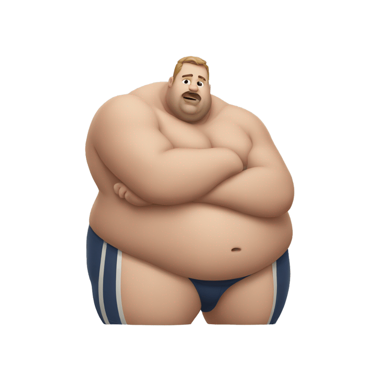 genmoji: Fat guy who can’t play football