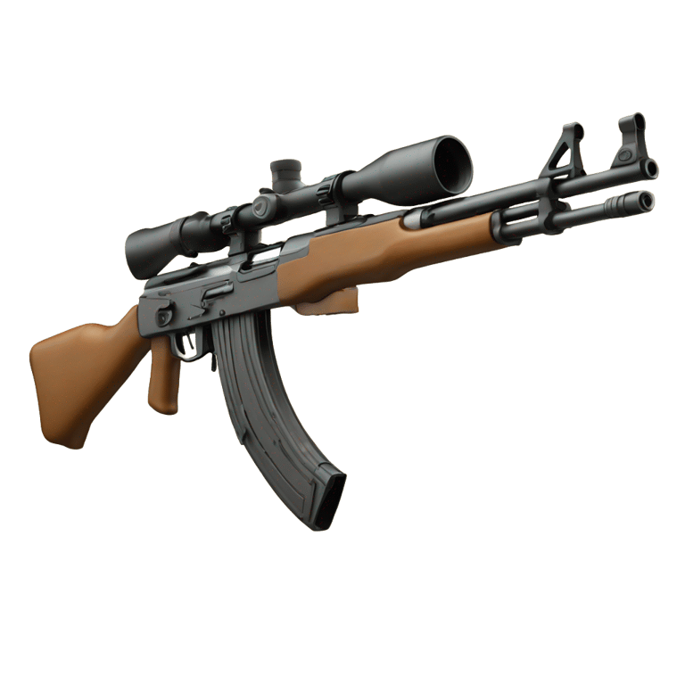 genmoji: Ak47 double barrel heat scope seeking shot gun