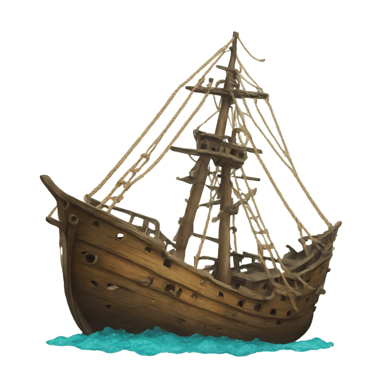 genmoji: ship wreck