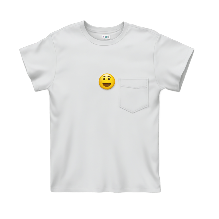 絵文字：A gary t shirt  side pocket