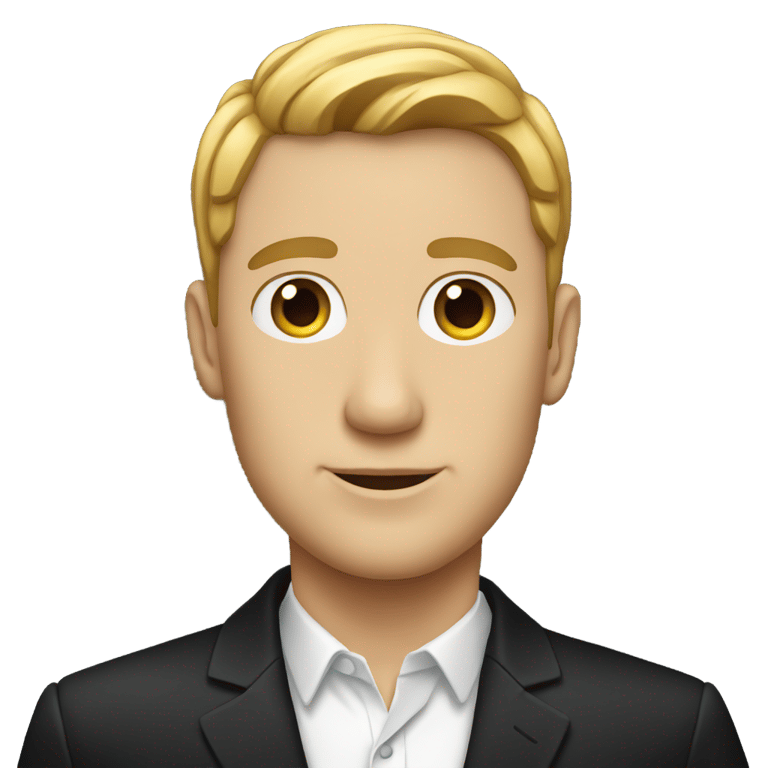 genmoji: white man wearing black skirt