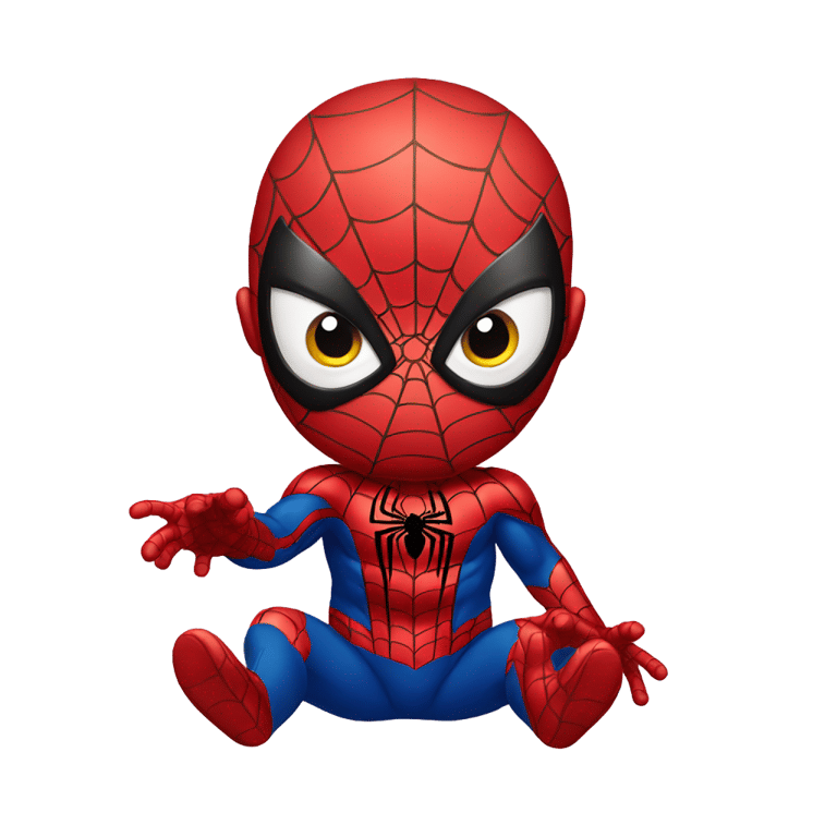 genmoji: A baby spiderman