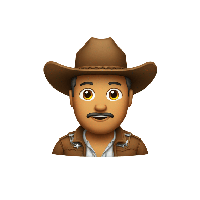 genmoji: A fat cowboy