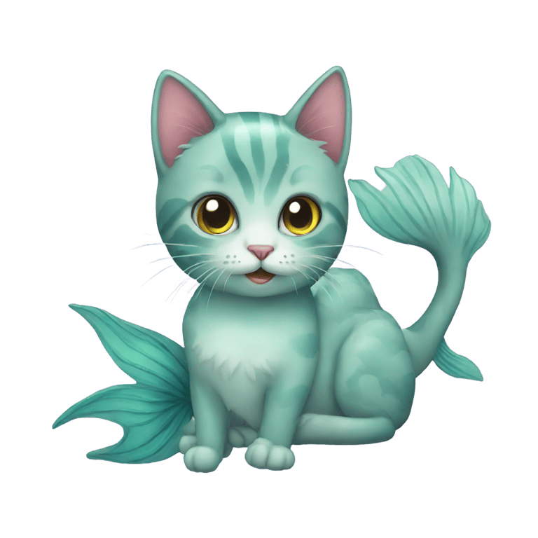 genmoji: Mermaid cat