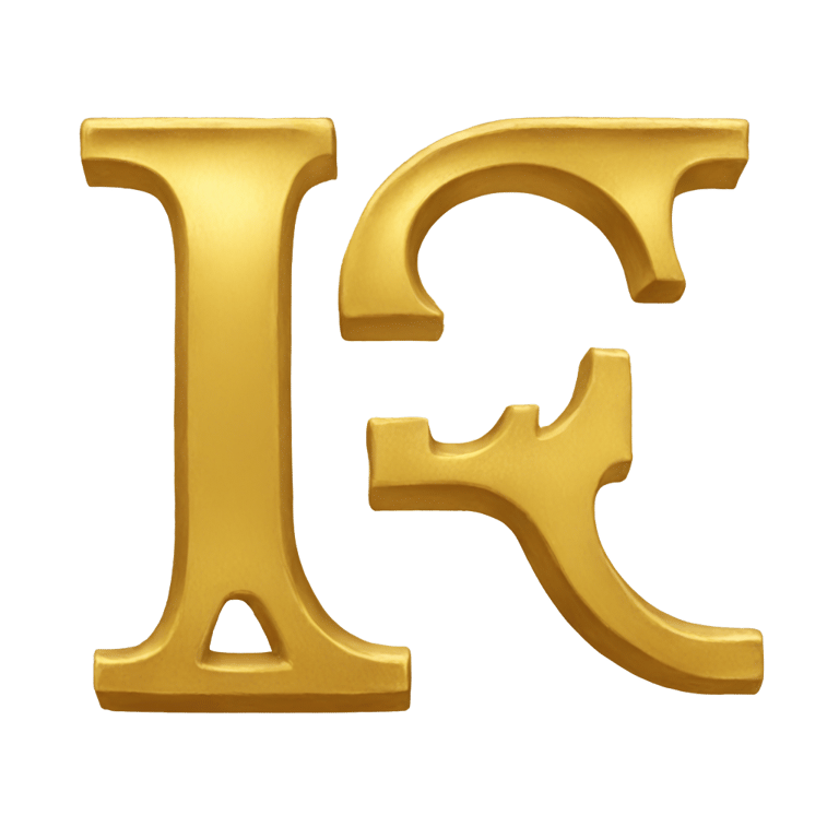 genmoji : 543, golden letter A