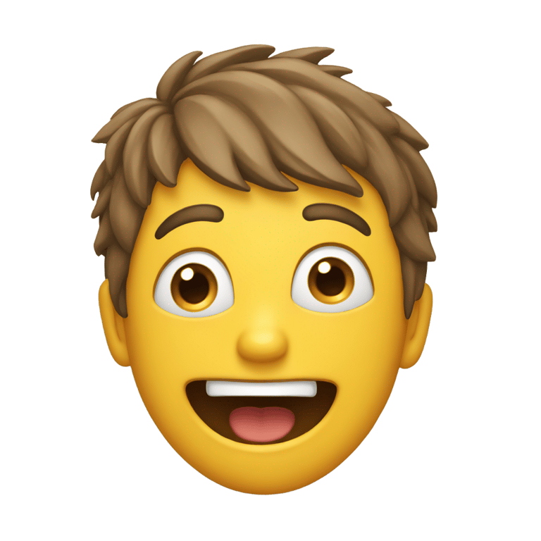 genmoji: Laughter plus shock/astonishment.