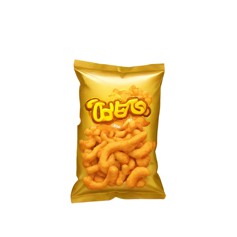genmoji: Giant Gold Cheetos