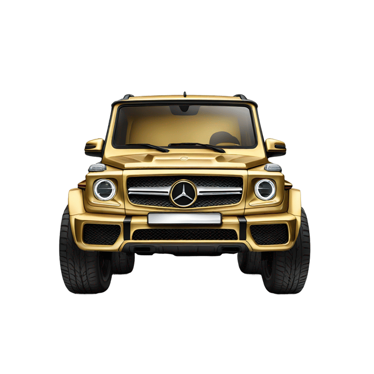 genmoji: Gold, back, Mercedes classe G AMG