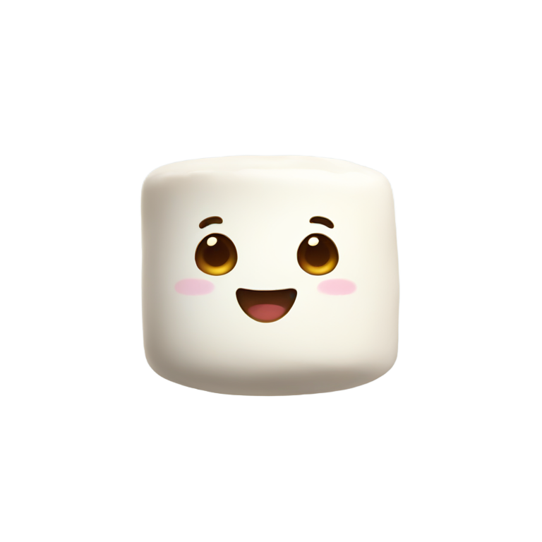 genmoji: a cute marshmallow