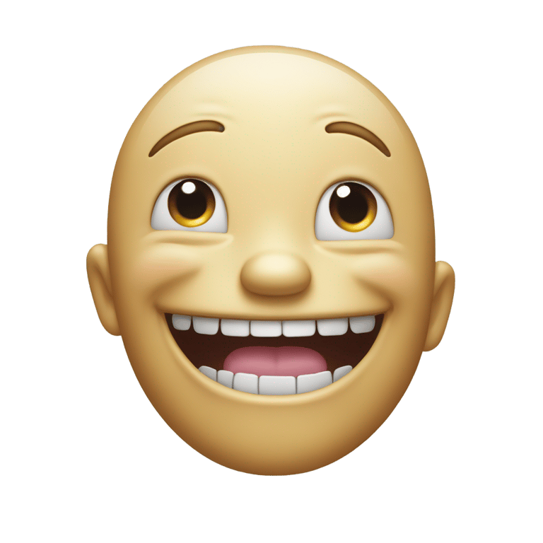 genmoji: Shriek grinning from ear to ear