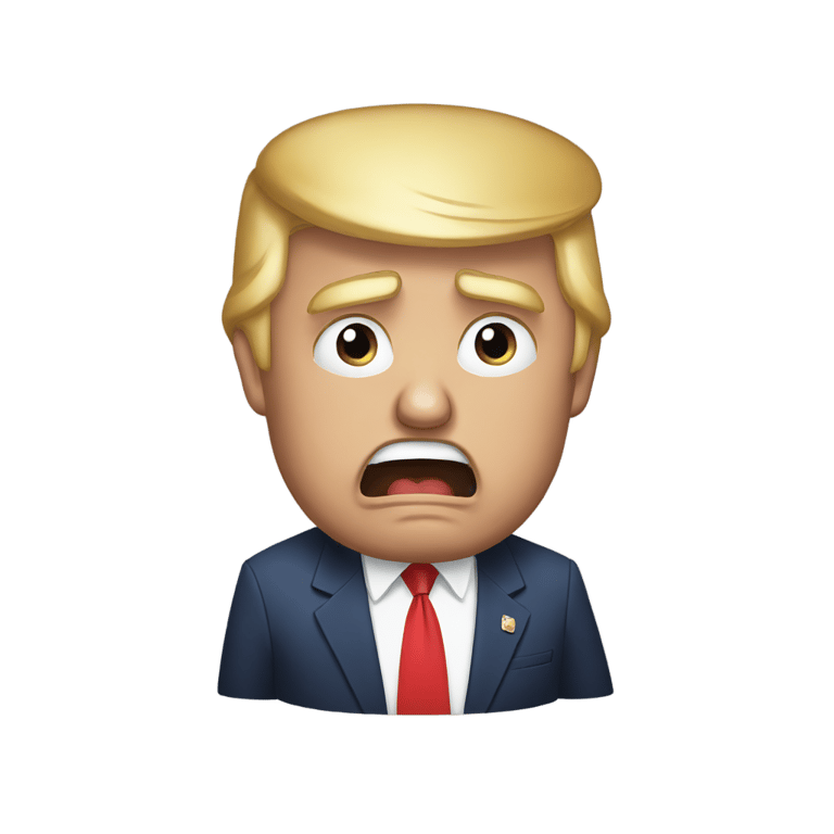 genmoji: Donald Trump Crying horrendously 😭