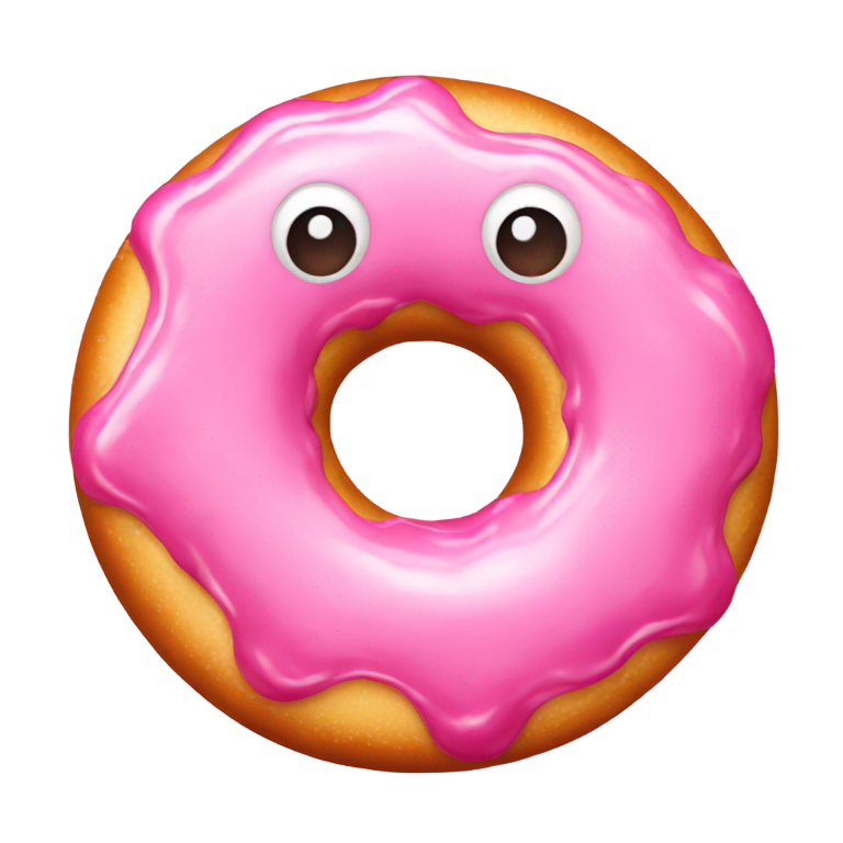 genmoji: Pink Crispy Donut