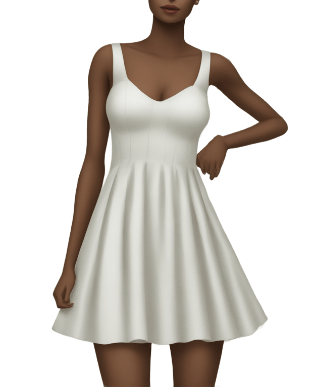 genmoji: white dress