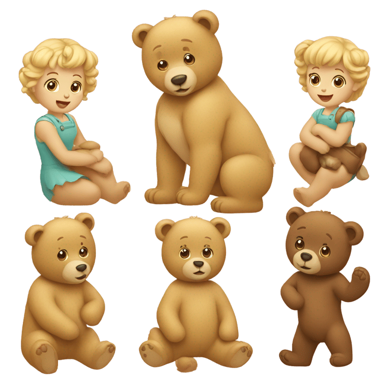 絵文字：Goldilocks and the Three Bears