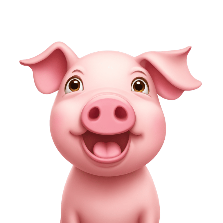 genmoji: talking pig