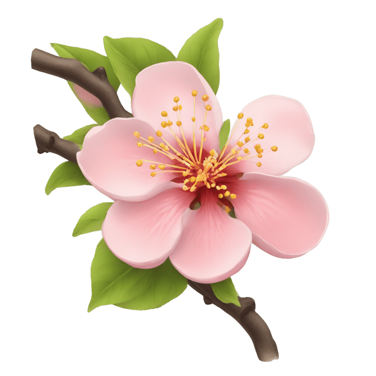 genmoji: peach blossom