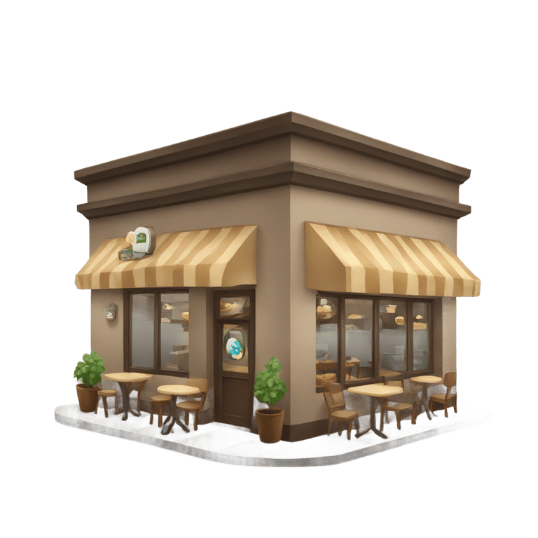 genmoji: Coffee shop