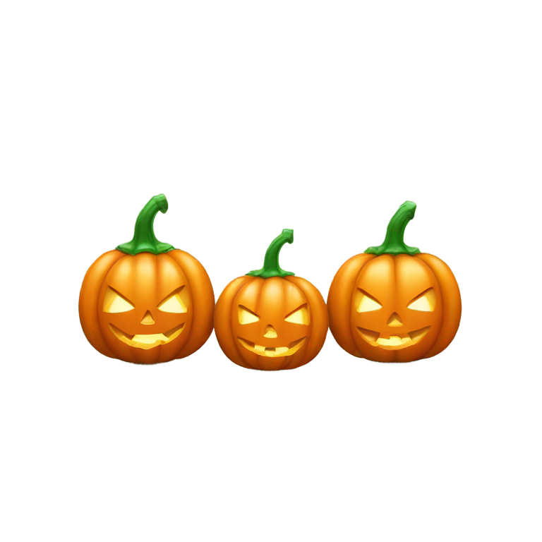 genmoji：🟠🎃🟢🎃⚪🎃