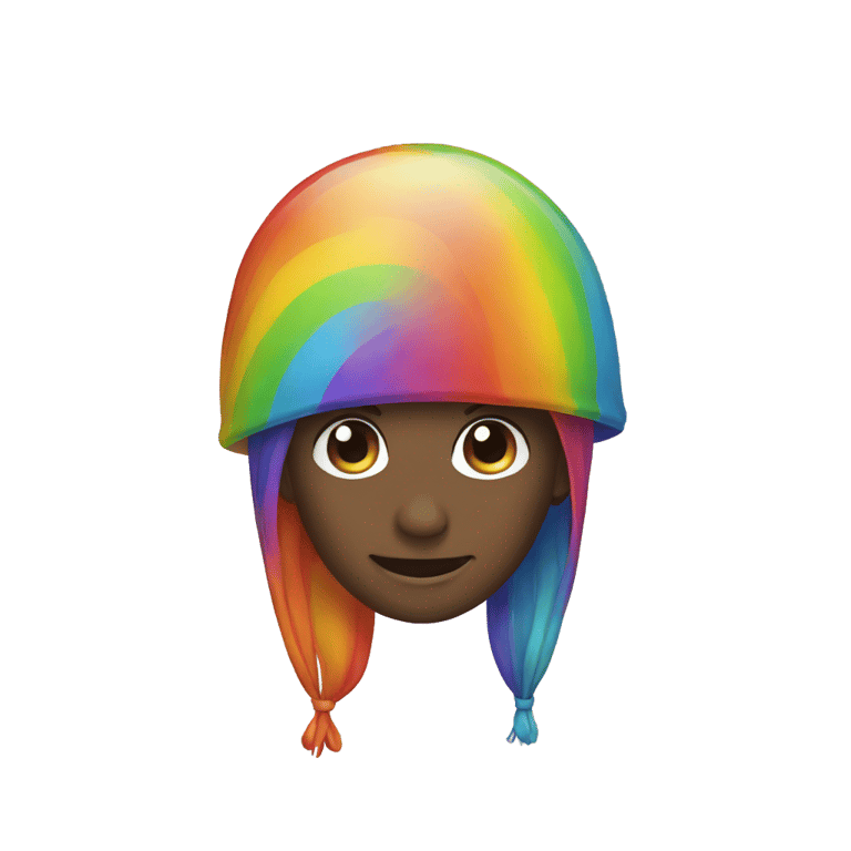 genmoji: Rainbow hat hat