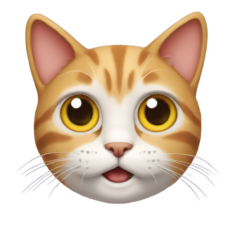 genmoji：一只疯狂的猫