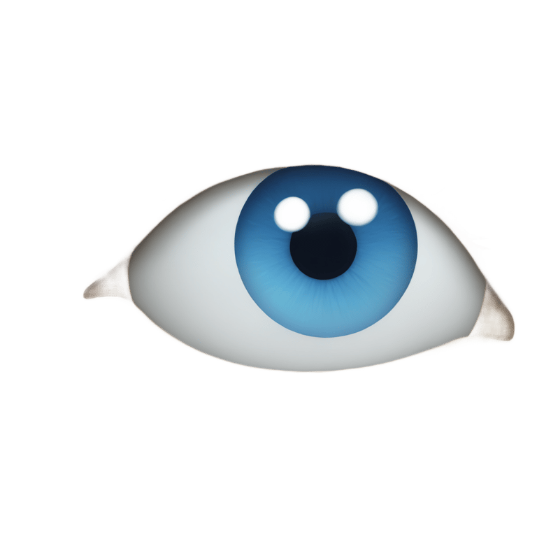 genmoji: Blue white eye