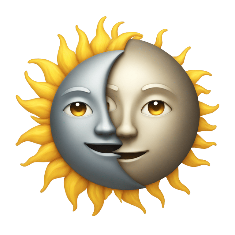 genmoji: Sun and Moon