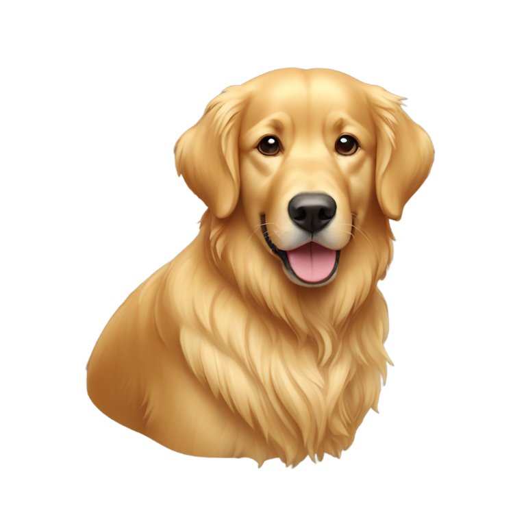 genmoji：一只雌性金毛寻回犬