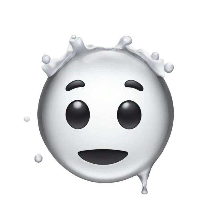 genmoji：带笑脸的白色液体