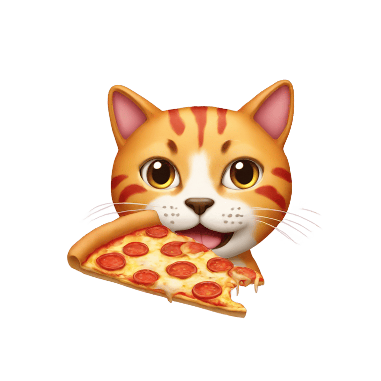 genmoji: pizza cat