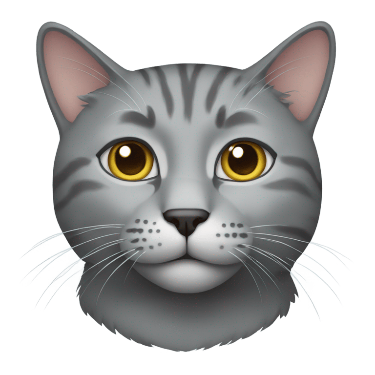 genmoji: gray cat