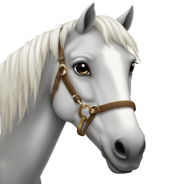 genmoji: Horse with key to its nose