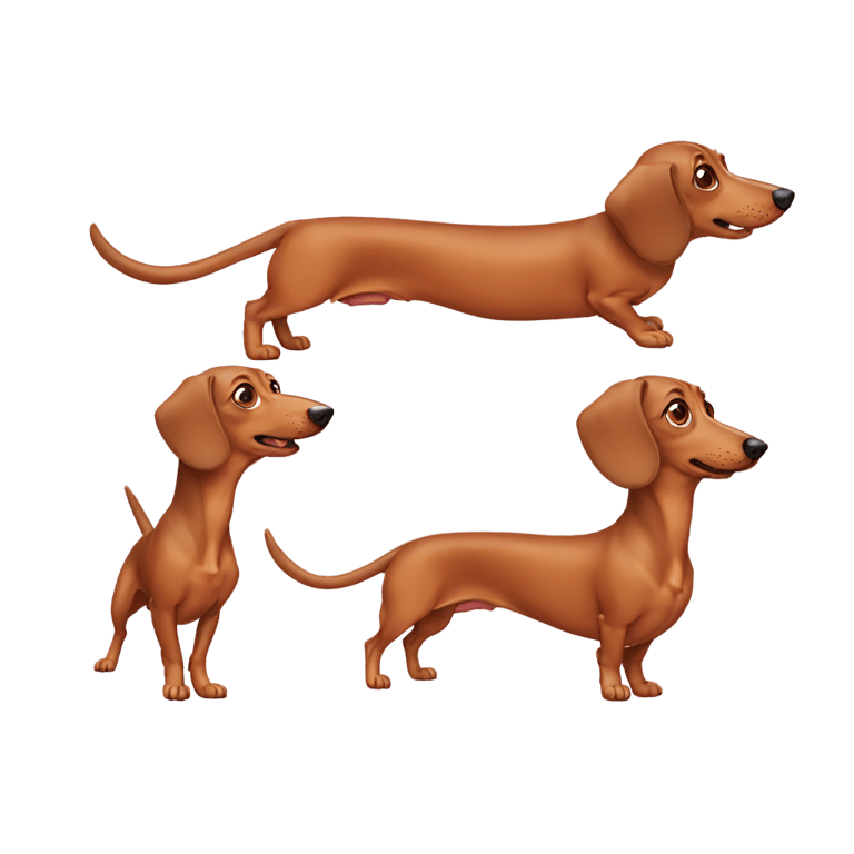 絵文字：Weiner dog