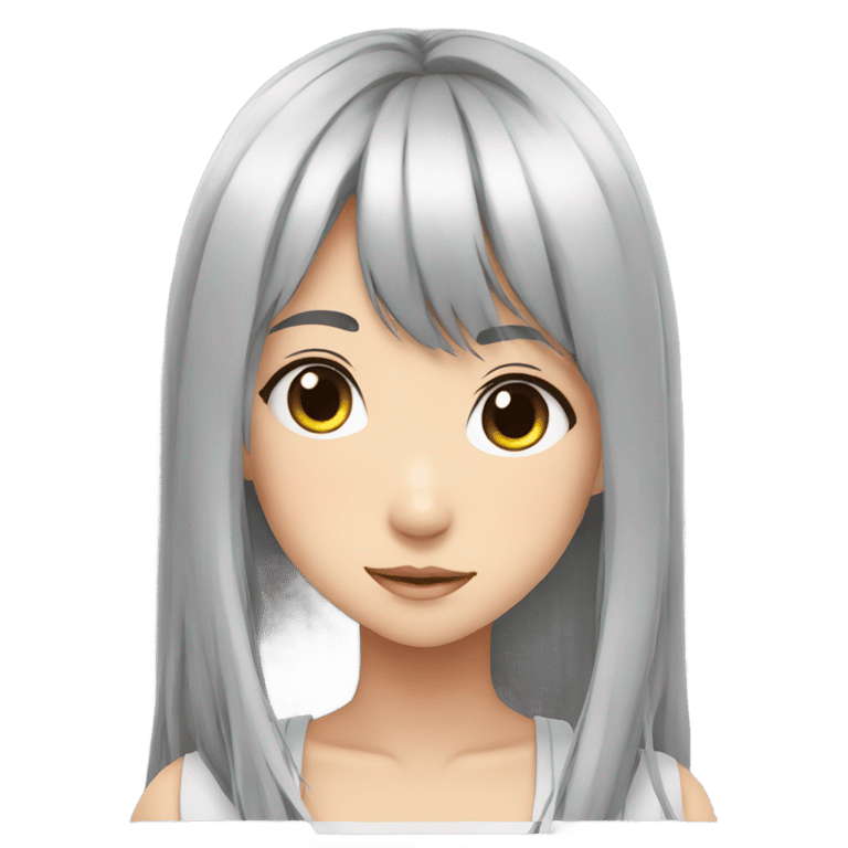 genmoji: anime girl nak