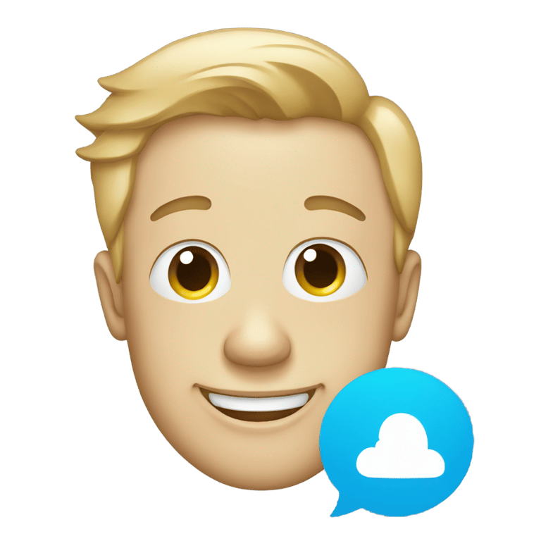 genmoji: Skype logo