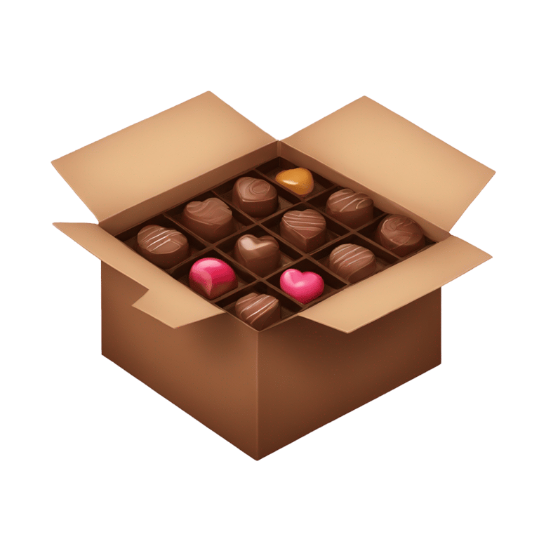 genmoji: BOX OF CHOCOLATES