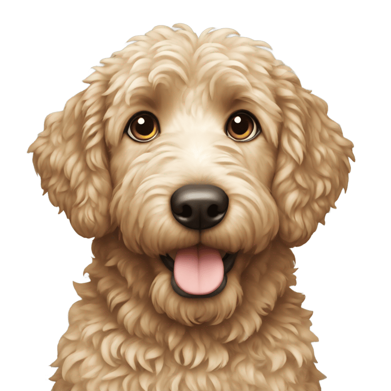 genmoji : Australian doodle dog