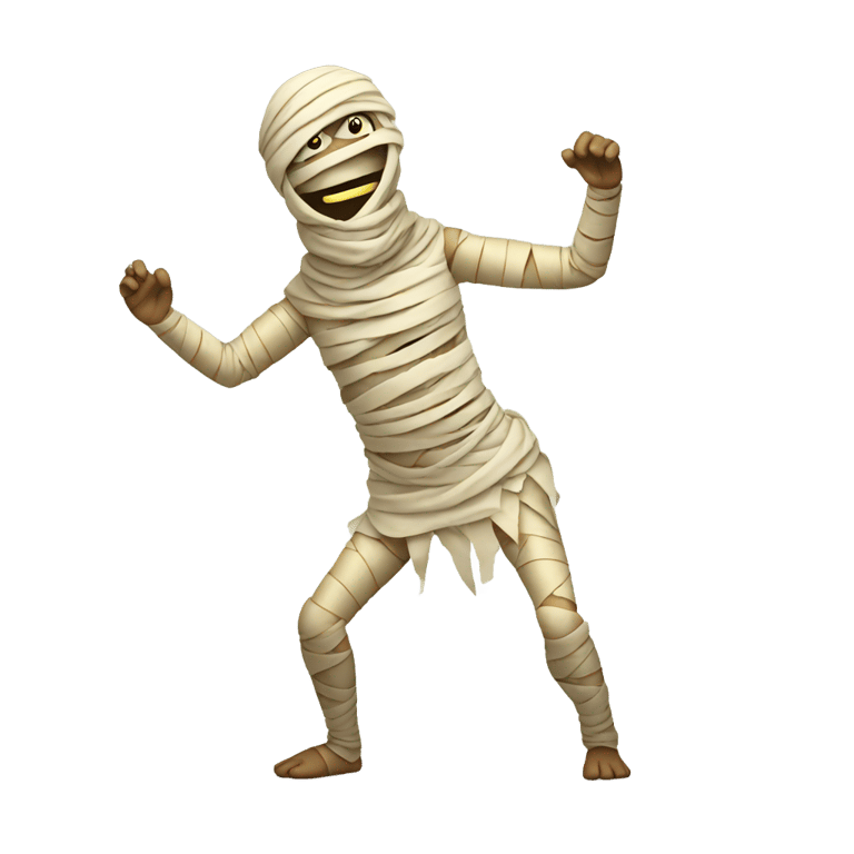 genmoji: mummy dancing