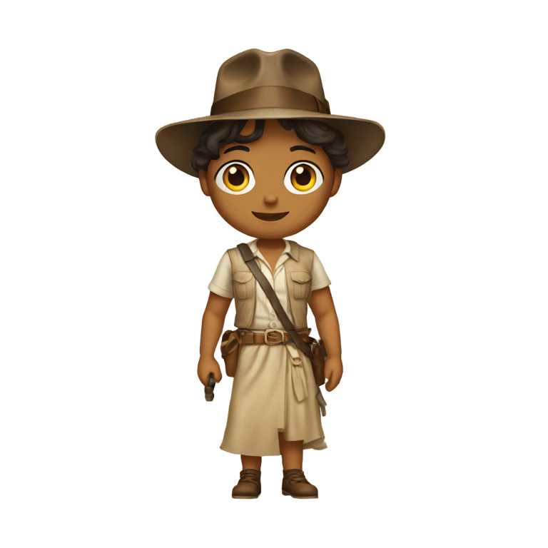 genmoji: Indiana Jones in a dress