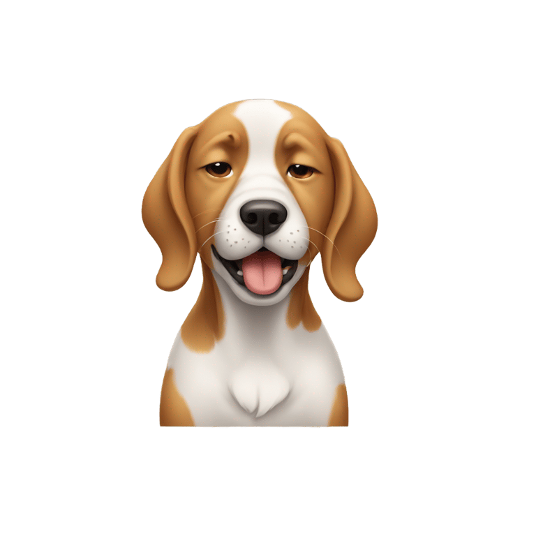 genmoji: a dog sneezing