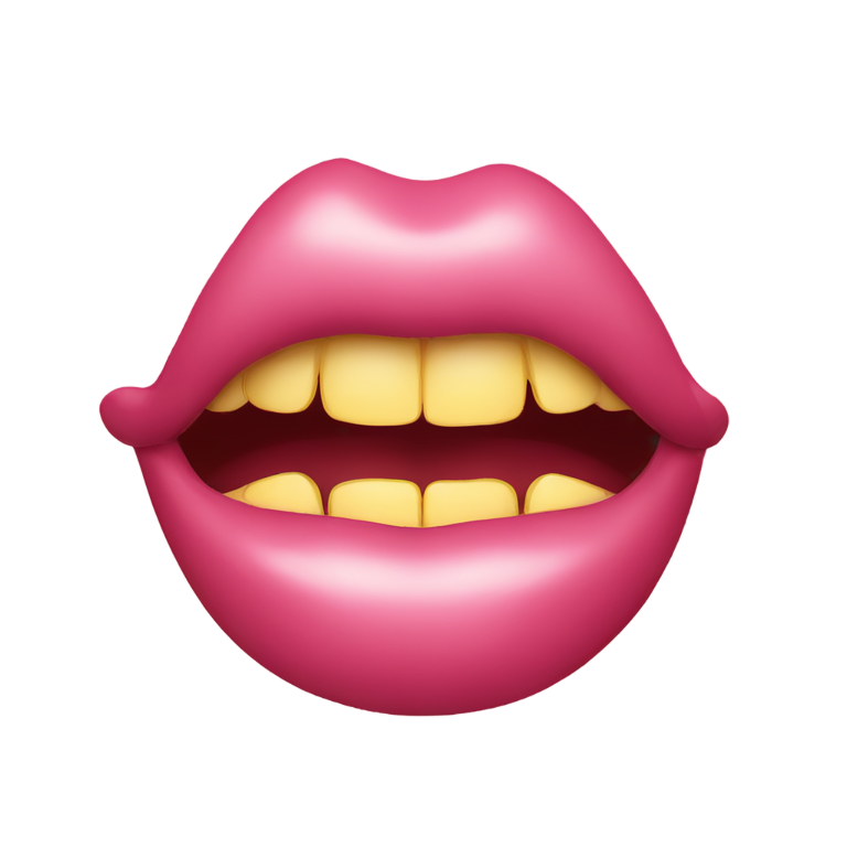 genmoji：咬唇表情符号脸