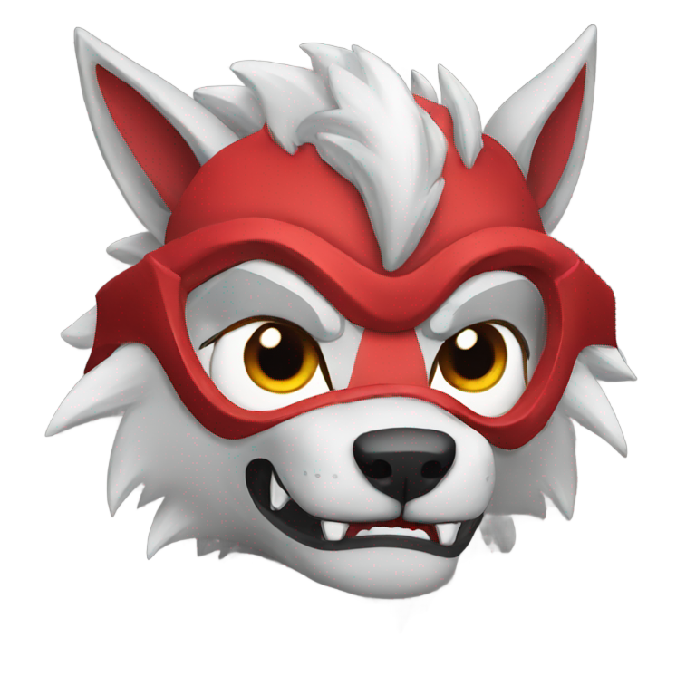 genmoji: Ninja Wolf Dragon