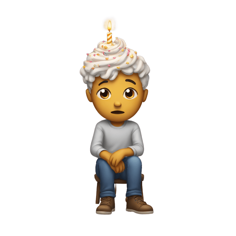 genmoji: sad birthday