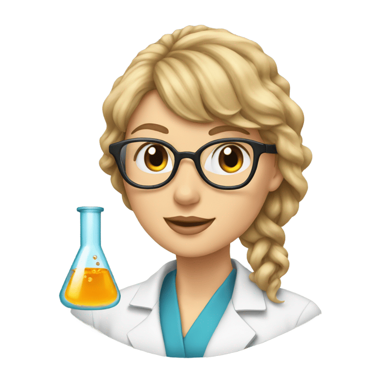 genmoji: Taylor Swift as a Scientist